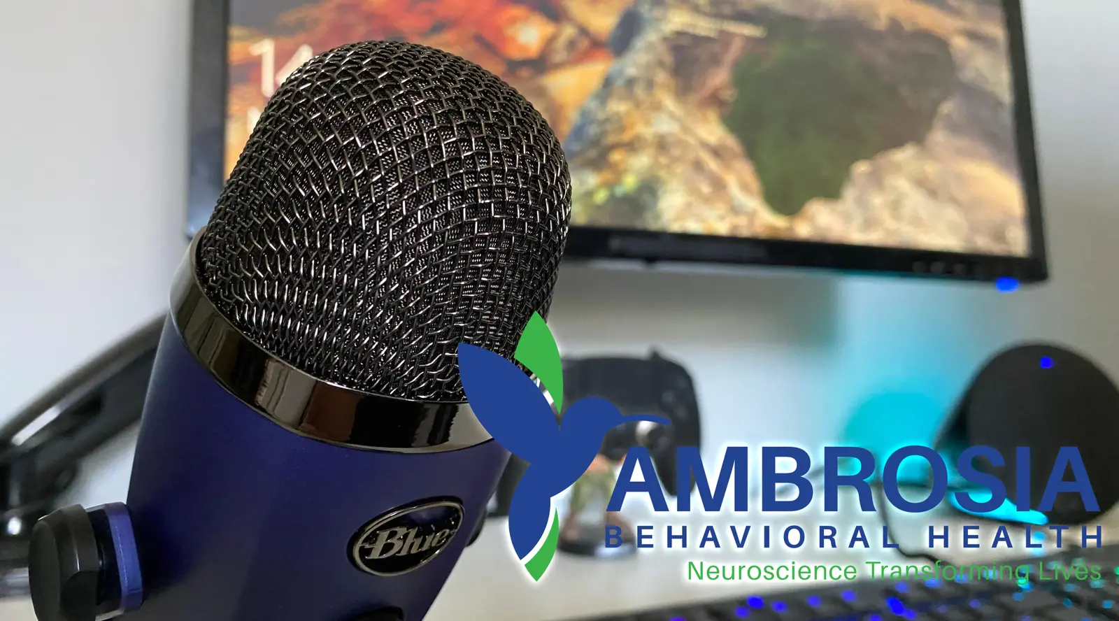 Ambrosia Behavioral Health's Podcast Blue Yeti Mic