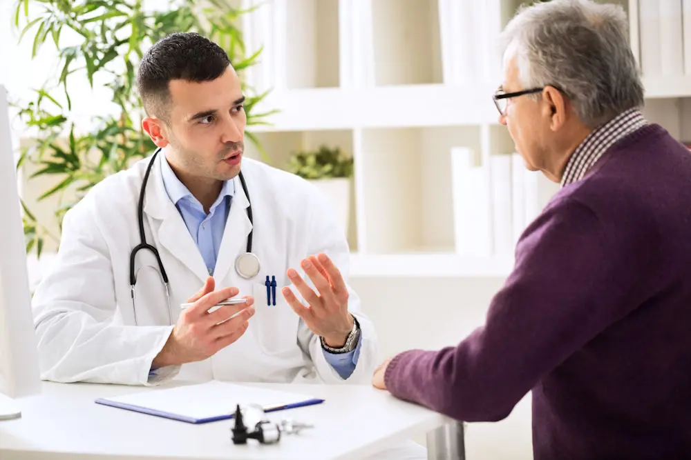 a doctor explaining to a patient