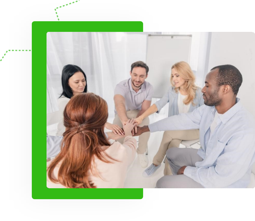 group of patients at a treatment centers for alcoholism in Florida