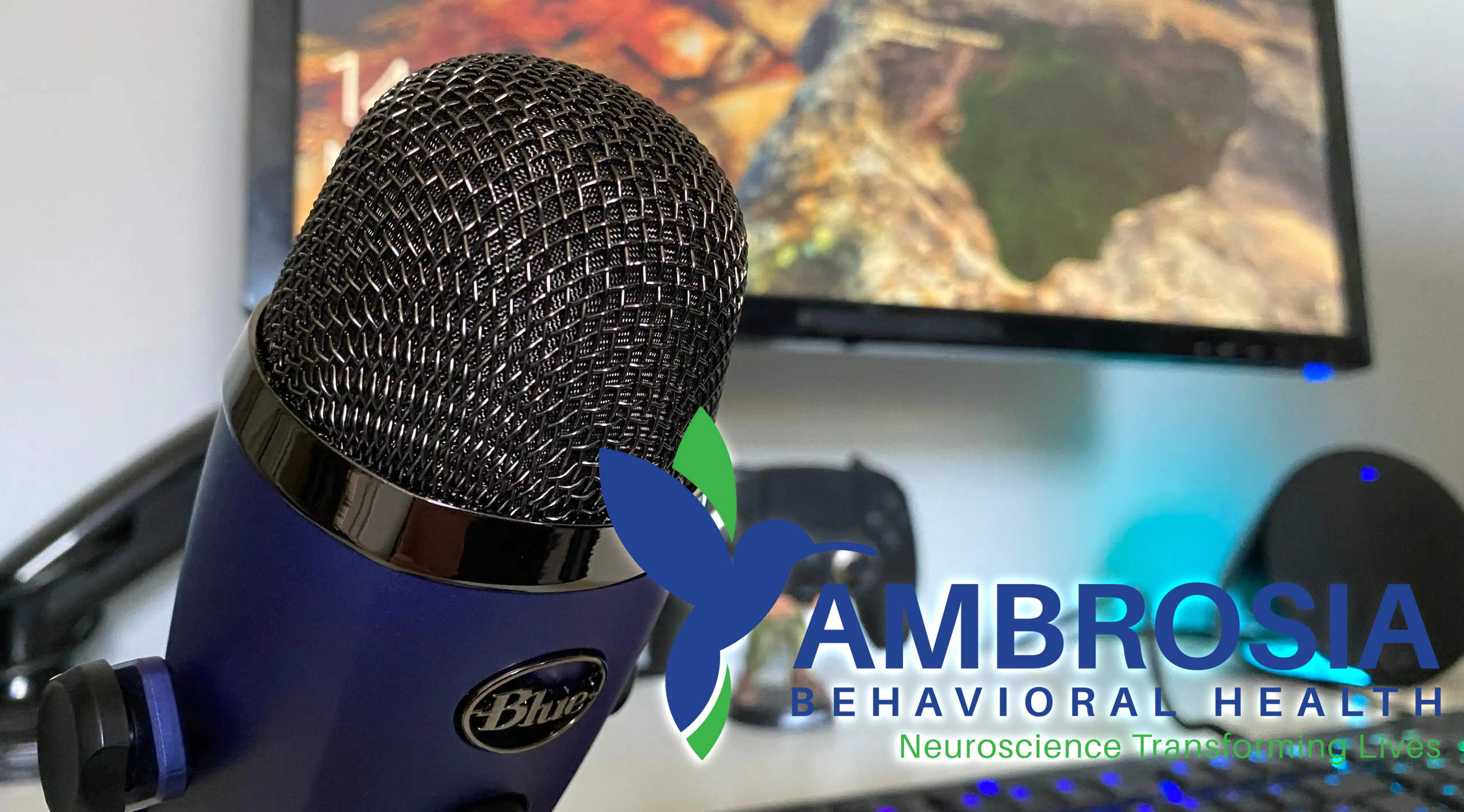 Ambrosia Behavioral Health's Podcast Blue Yeti Mic Ambrosia Behavioral Health's Podcast Blue Yeti Mic